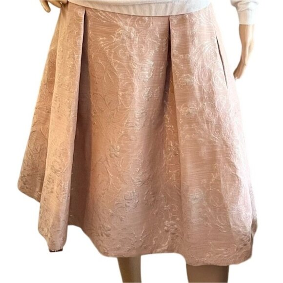 Eva Mendes Floral Brocade Embroidery Skirt Womens Sz 16 - Picture 3 of 10